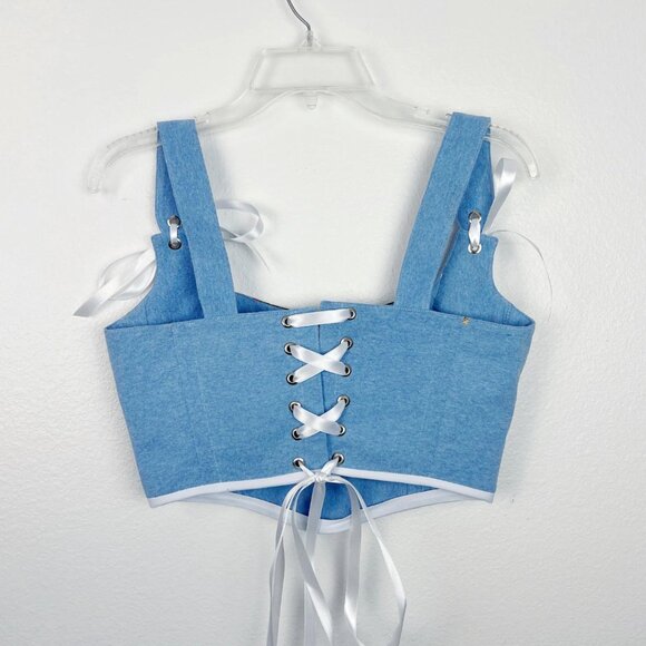 Hand Crafted Star Wars Darth Vader Swinging Corset Top with Stormtroopers - Picture 3 of 5